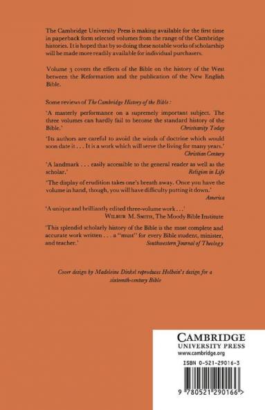 The Cambridge History of the Bible