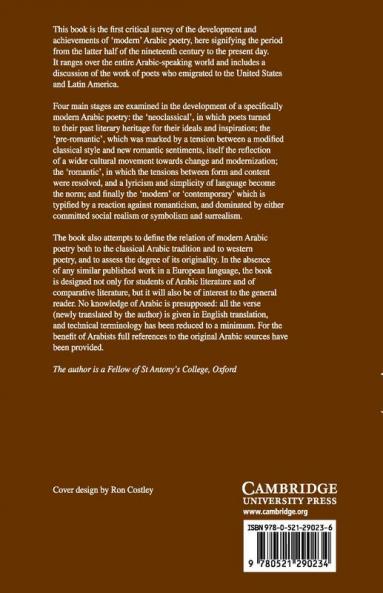 A Critical Introduction to Modern Arabic Poetry