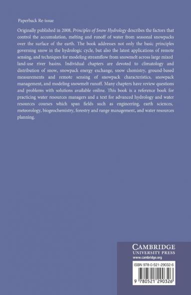 Principles of Snow Hydrology