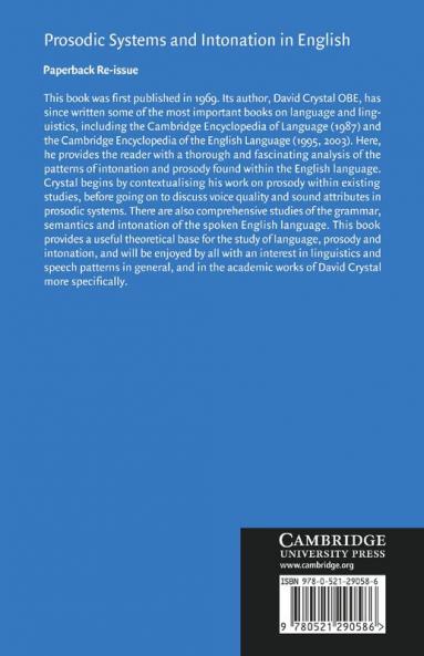 Prosodic Systems and Intonation in English