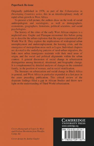 Urbanization and Social Change in West Africa