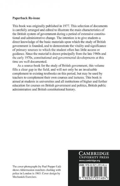 Documents on Contemporary British Government