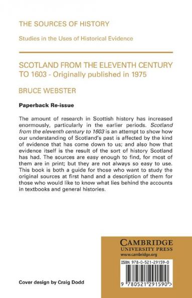 Scotland 11 Century 1603