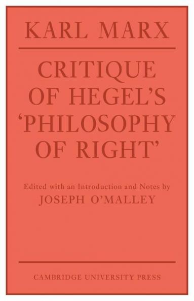 Critique of Hegel's 'Philosophy of Right'