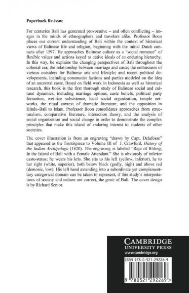 The Anthropological Romance of Bali 1597 1972