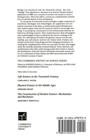 Biology in the Nineteenth Century