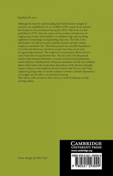 Mechanical Behaviour of Ceramics