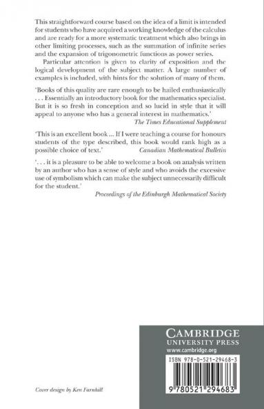 A First Course in Mathematical Analysis