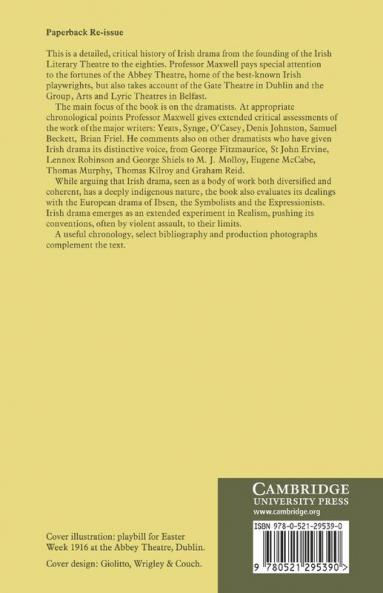 A Critical History of Modern Irish Drama 1891 1980