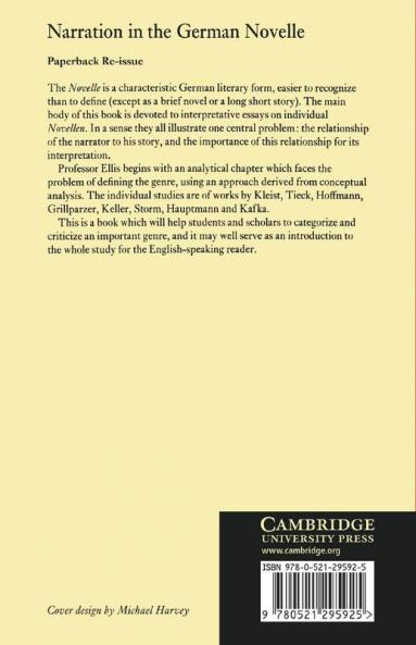 Narration in the German Novelle