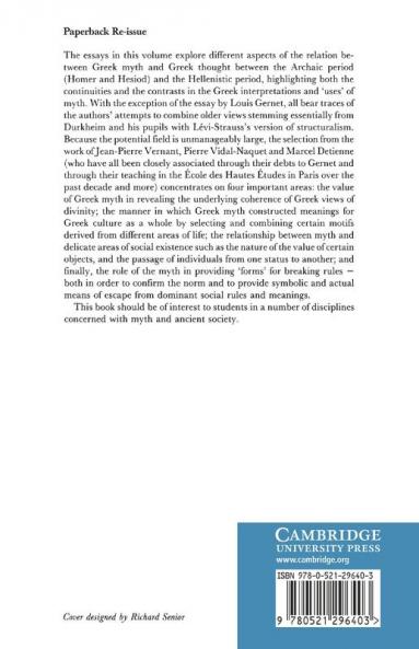 Myth Religion and Society