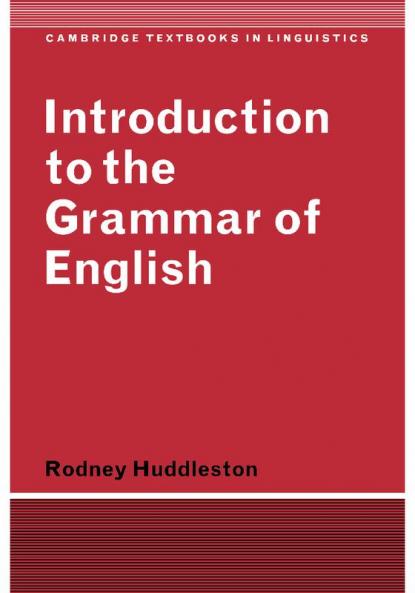 Introduction to the Grammar of English