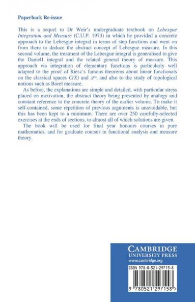 General Integration & Measure