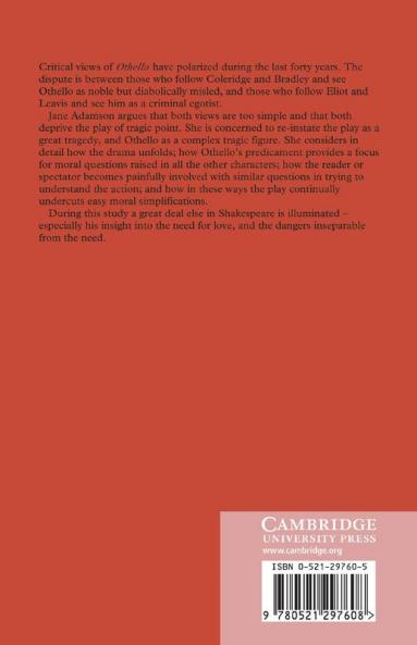 Othello as Tragedy