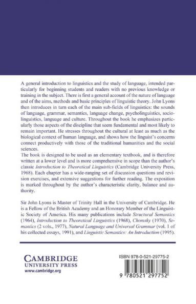 Language and Linguistics
