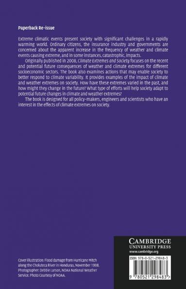 Climate Extremes and Society