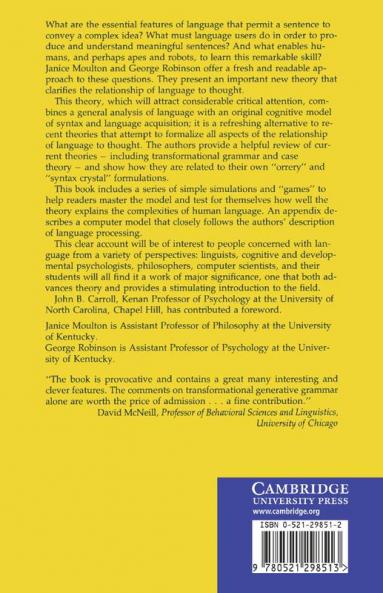 The Organization of Language