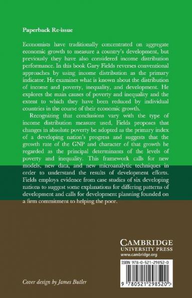 Poverty Inequality and Development