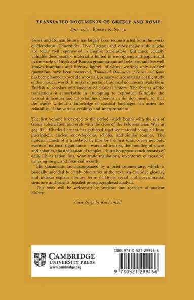 Archaic Times to the End of the Peloponnesian War