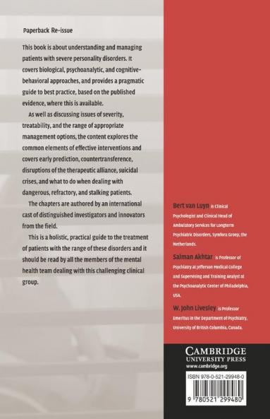 Severe Personality Disorders