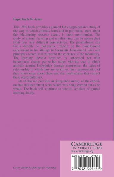 Contemporary Animal Learning Theory