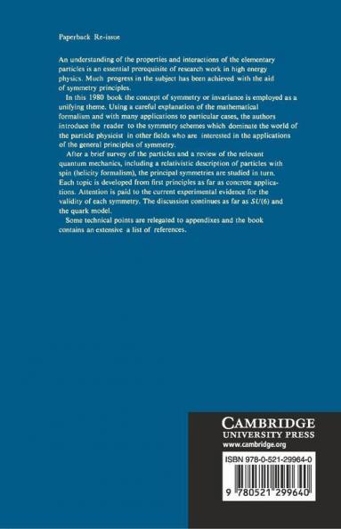Symmetry Principles Particle Physics
