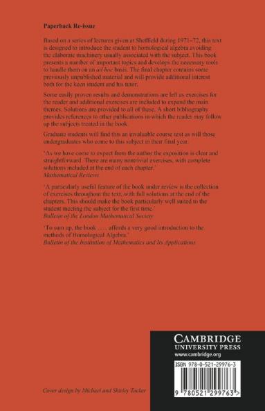 A First Course of Homological Algebra