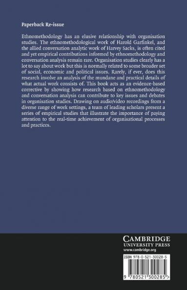 Organisation Interaction and Practice