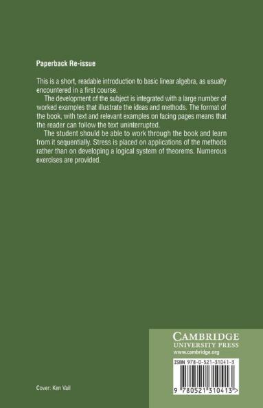A First Course in Linear Algebra