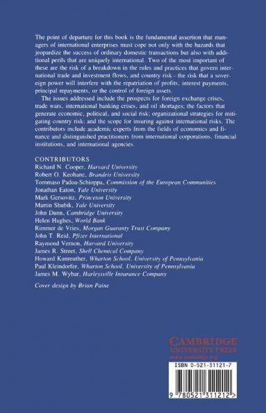 Managing International Risk