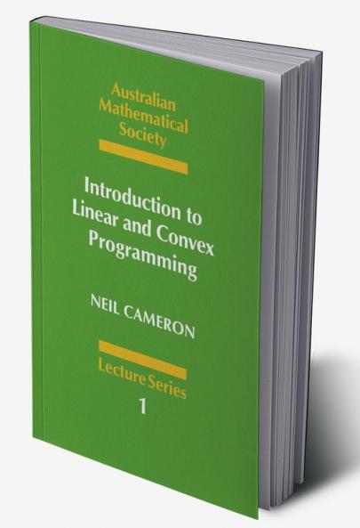 Introduction to Linear and Convex Programming