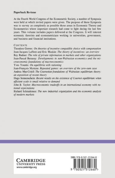Advances in Economic Theory