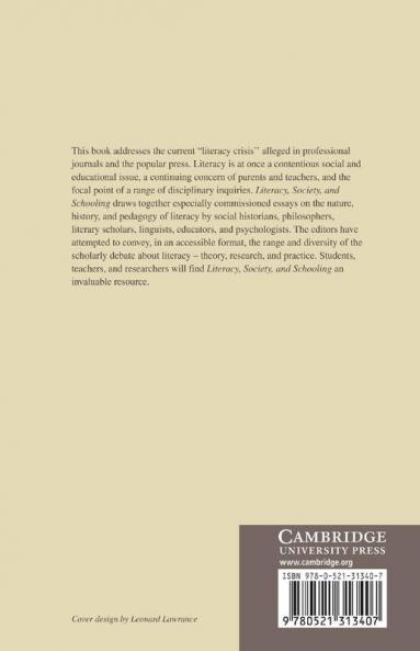 Literacy Society and Schooling