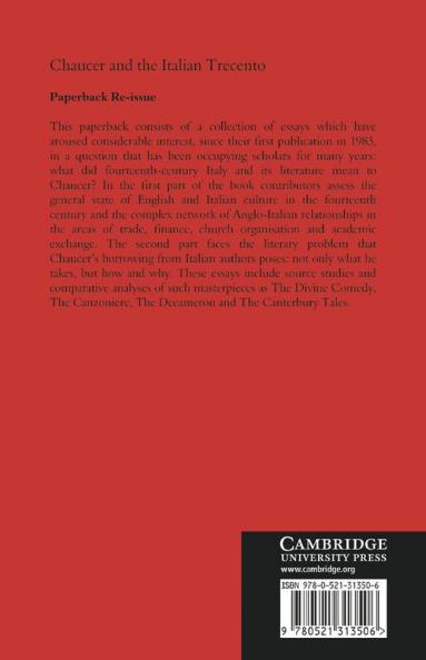 Chaucer and the Italian Trecento