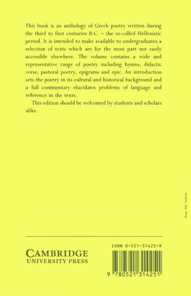 A Hellenistic Anthology