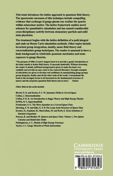Quarks Gluons and Lattices