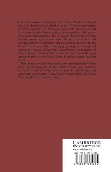 The Shorter Science and Civilisation in China