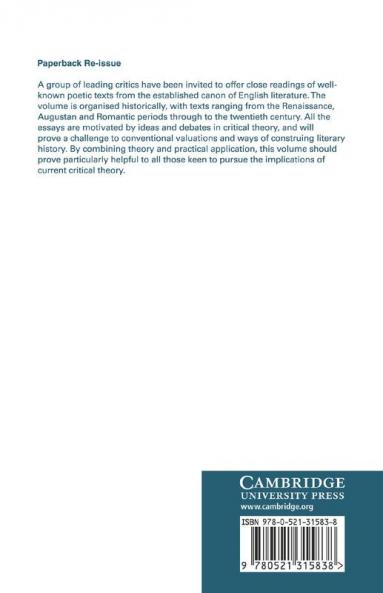 Post-Structuralist Readings of English Poetry