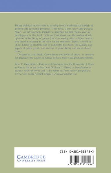 Game Theory and Political Theory