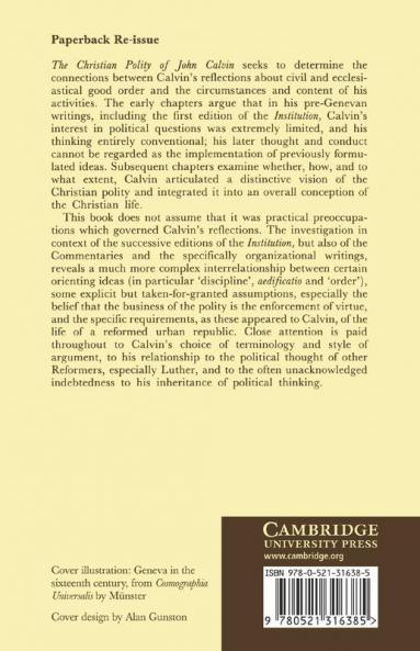 The Christian Polity of John Calvin
