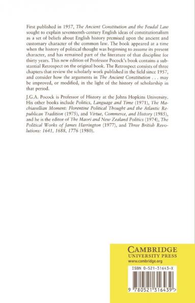 The Ancient Constitution and the Feudal Law