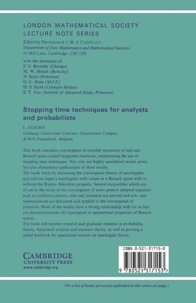 Stopping Time Techniques for Analysts and Probabilists