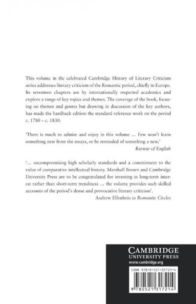 The Cambridge History of Literary Criticism