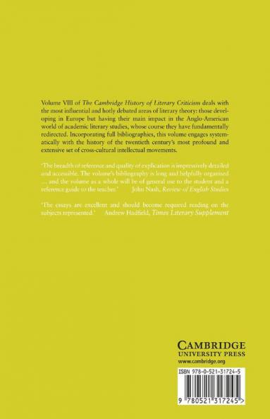 The Cambridge History of Literary Criticism