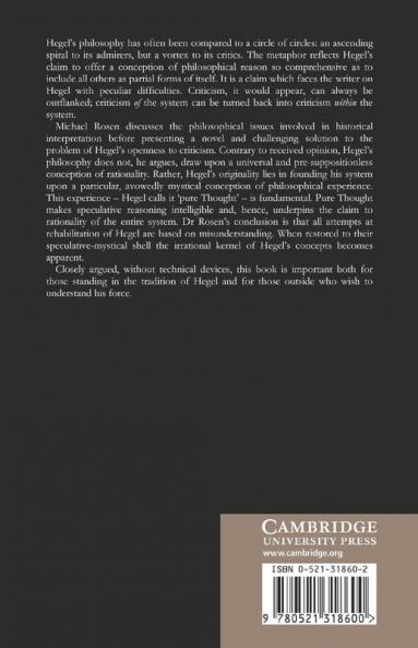 Hegel's Dialectic and Its Criticism