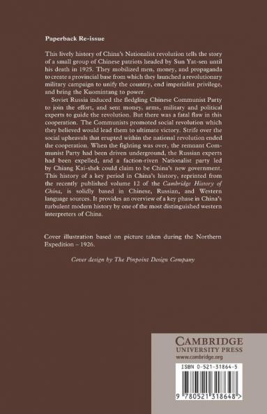 The Nationalist Revolution in China 1923 1928