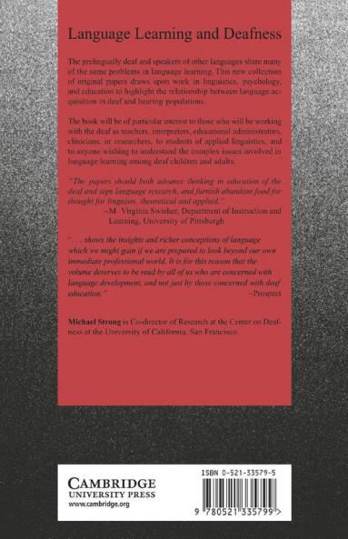 Language Learning and Deafness