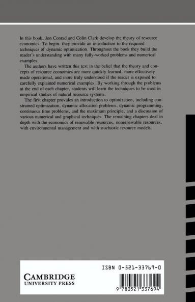 Natural Resource Economics