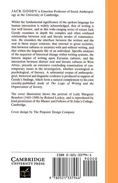 The Interface Between the Written and the Oral
