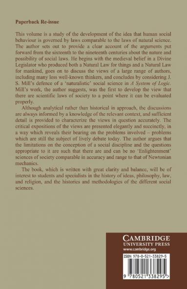 The Nature of Social Laws